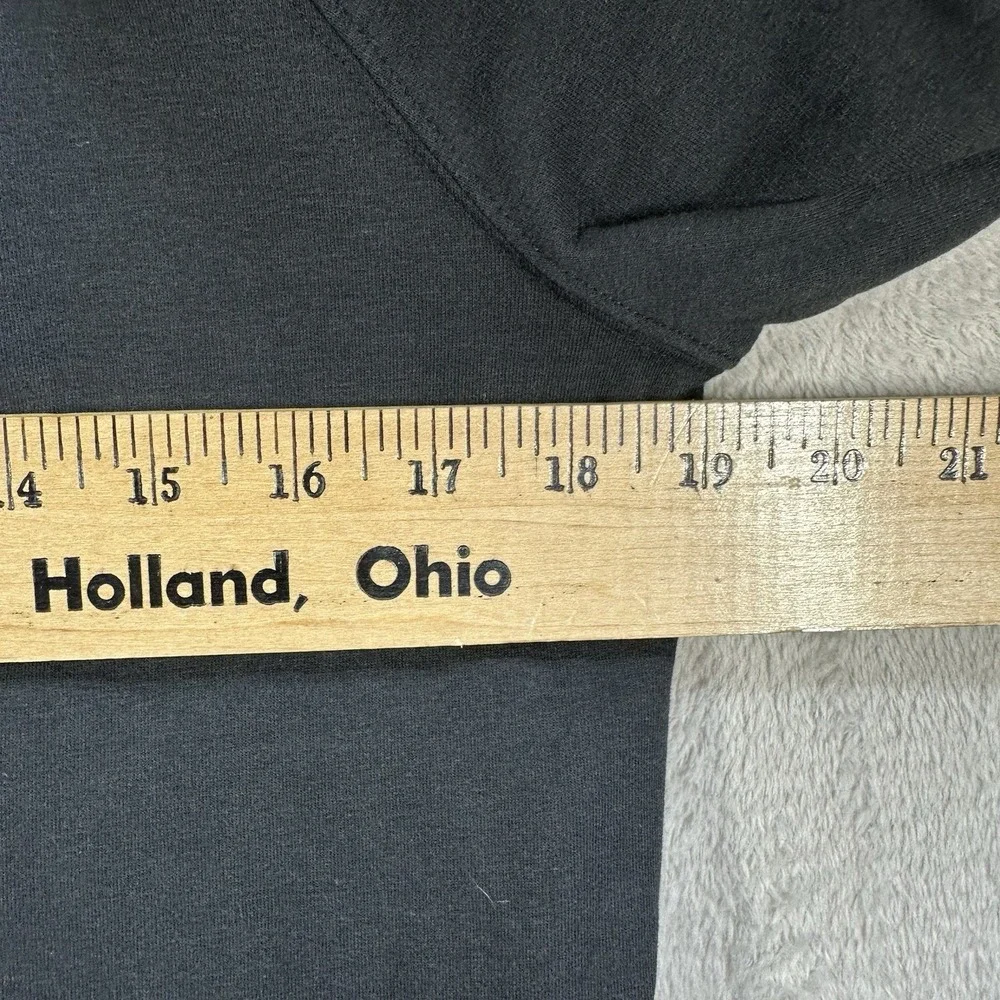 Lilly Pulitzer Sweatshirt Women's L Black Half Zip Top Cut Out Details Pocket - Picture 5 of 8